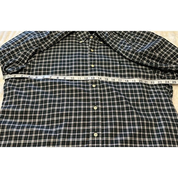 Men's Ralph Lauren Brand Green Button-Down Casual Plaid Shirt 100% Cotton Size X - Picture 7 of 16